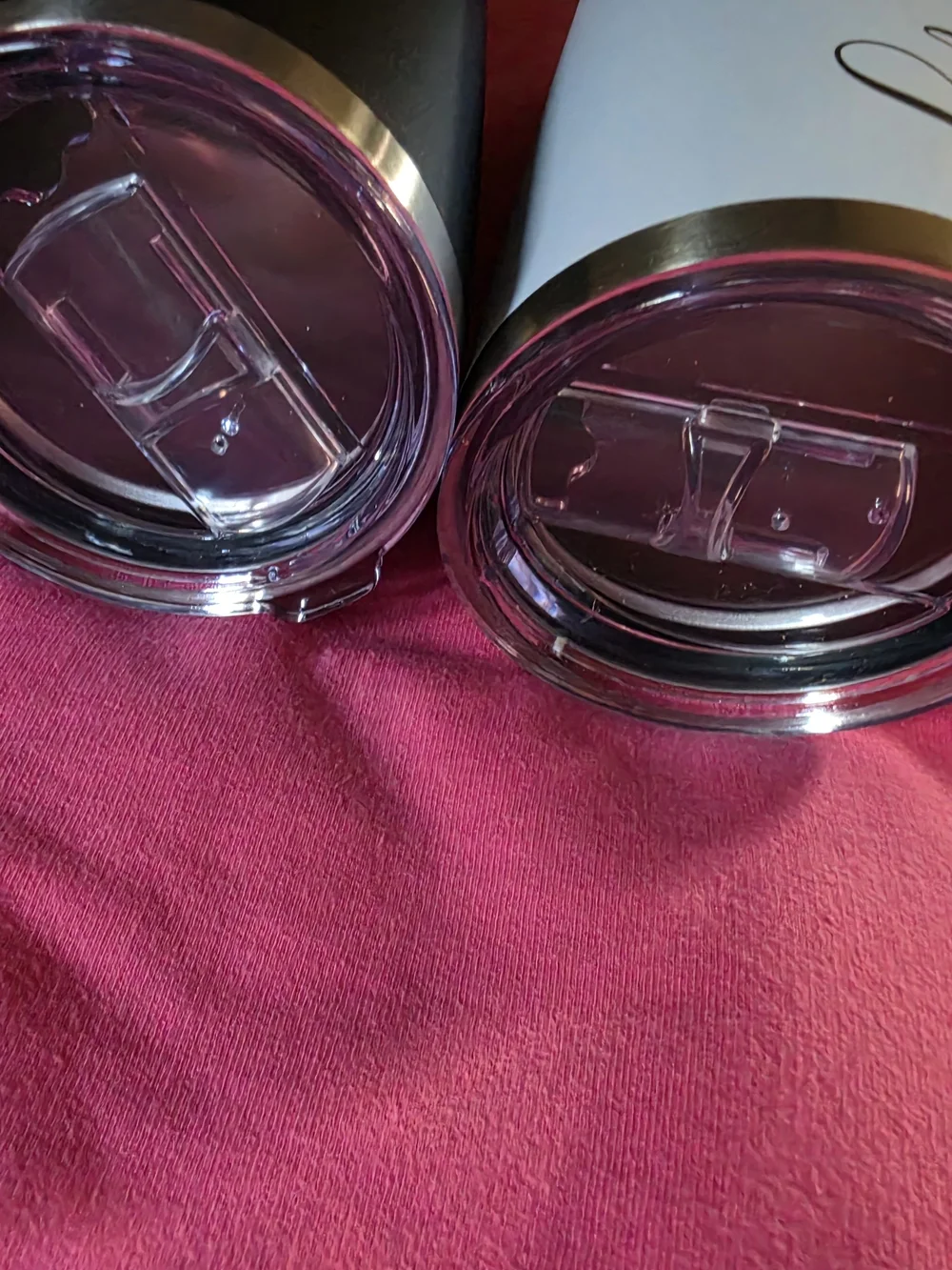 Hubby & Wifey Stainless Steel Tumbler Set - Black & White
